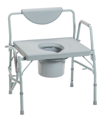 Deluxe Bariatric Drop-Arm Commode